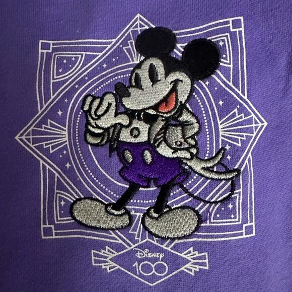 NEW Disney Parks Disney 100 Mickey Mouse Purple Jogger Pants Size XXL - Picture 5 of 7